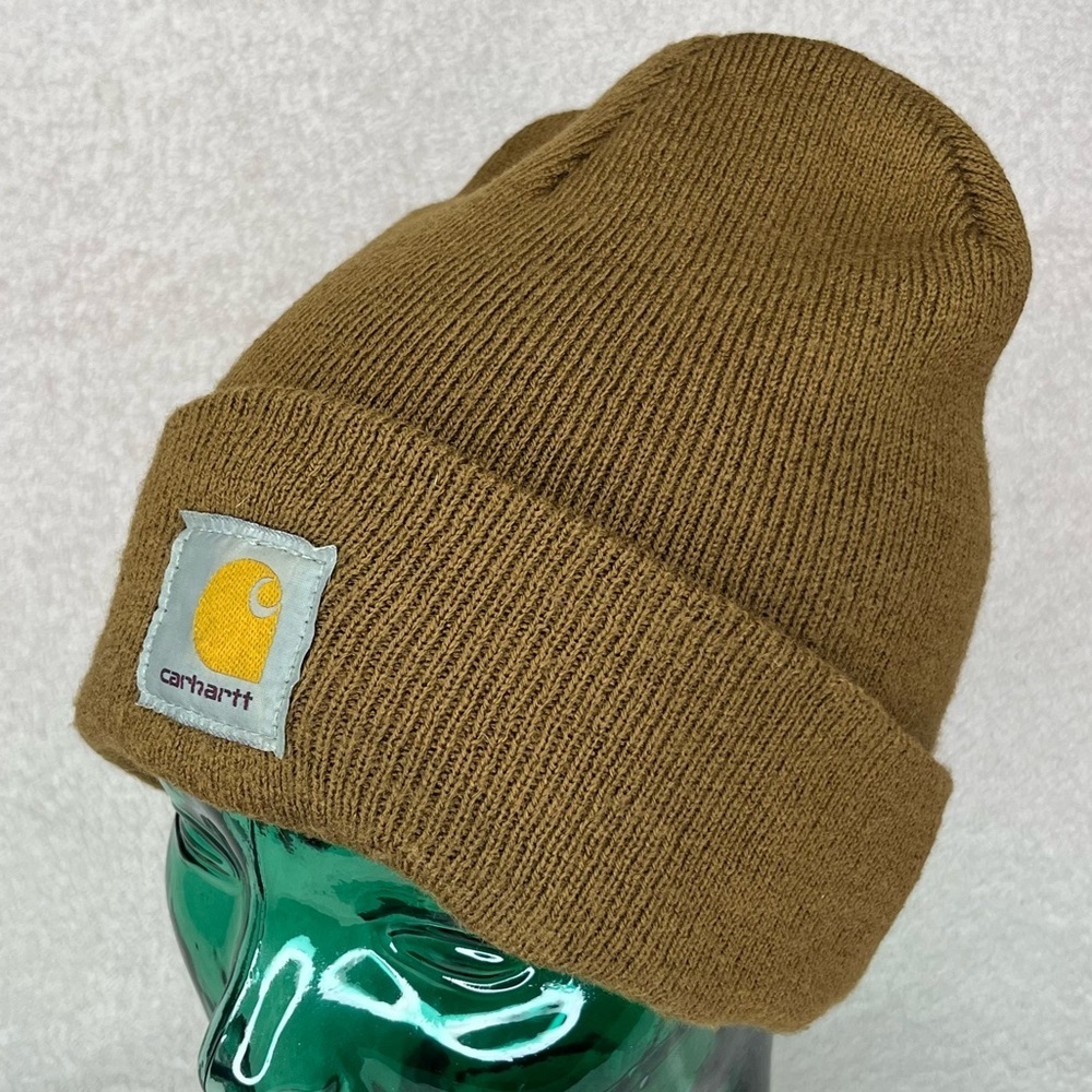 Carhartt Knit Beanie Winter Hat-Brown-Snow-Boho-Bohemian-Casual-Classic-Outdoor